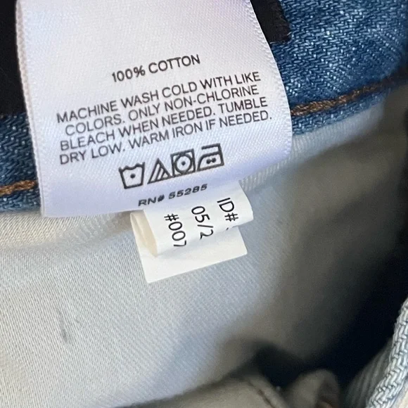 Express wash Blue High Waisted Wide Leg Jeans Size 8 R. - Picture 10 of 11